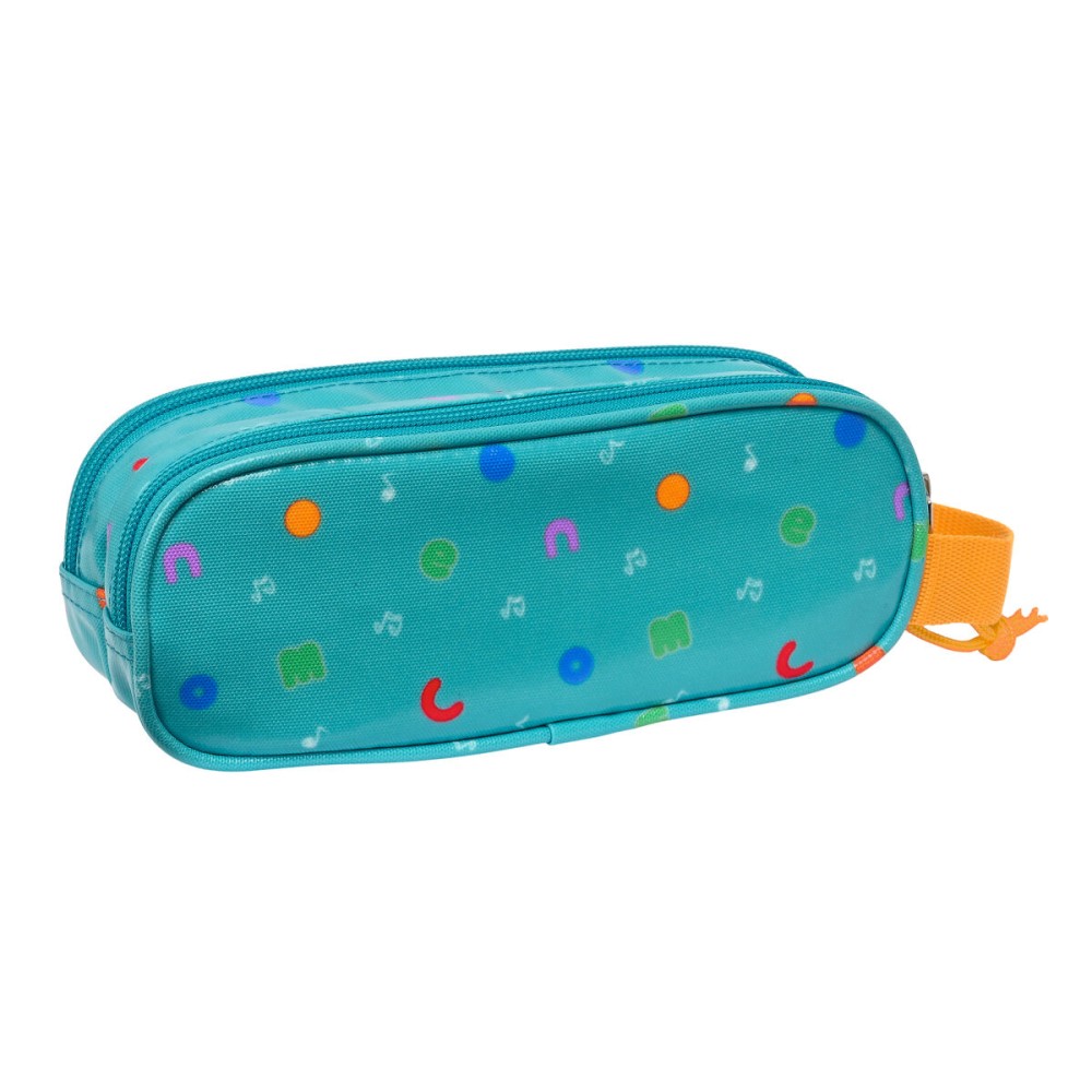 Trousse Fourre-Tout Double CoComelon Back to class Bleu clair (21 x 8 x 6 cm)