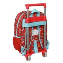 Cartable à roulettes The Paw Patrol Funday Bleu Rouge 26 x 34 x 11 cm