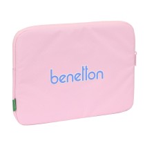 Laptop Cover Benetton Pink Pink (34 x 25 x 2 cm)