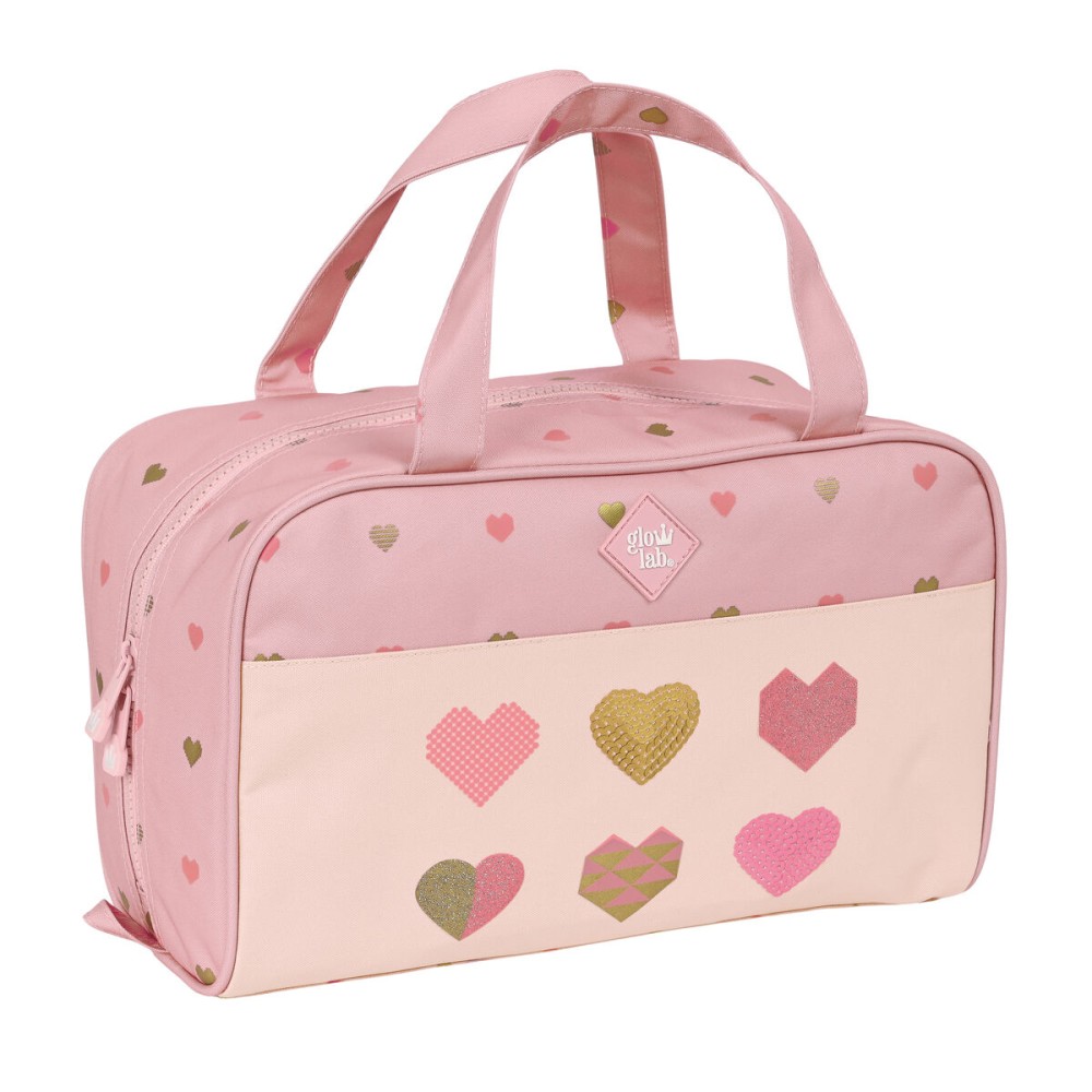 Trousse de Toilette Glow Lab Hearts Rose 31 x 14 x 19 cm