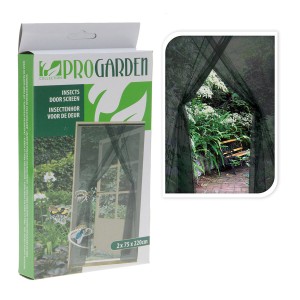 Anti-Mosquito Curtain Progarden Doors 2 Pieces Fibreglass Black (2 x 75 x 220 cm)