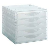 Classeur modulaire Archivo 2000 ArchivoTec 5 tiroirs Transparent 34 x 27 x 26 cm