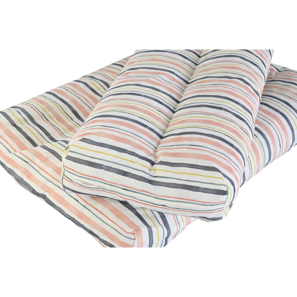 Coussin DKD Home Decor De Sol Multicouleur Aluminium Rayures 120 x 80 x 16 cm