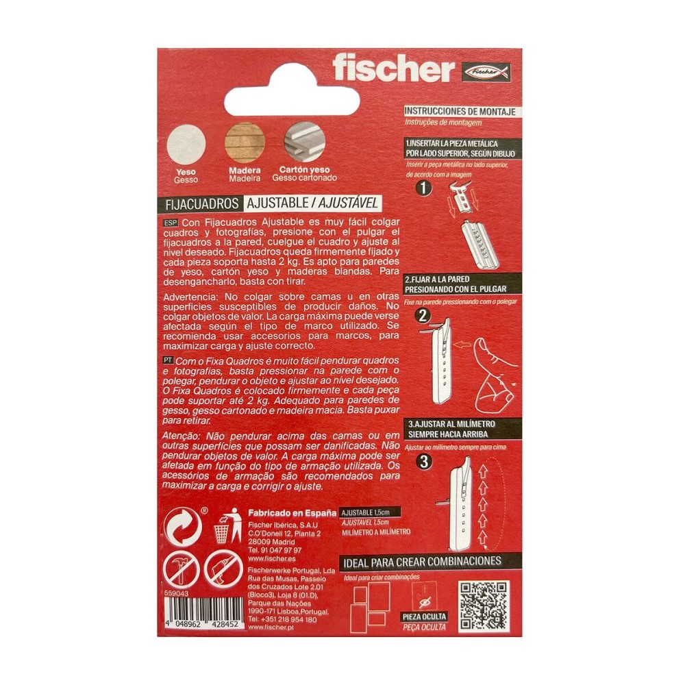 Crochets Fischer 559043 2 Kg 4 Kg