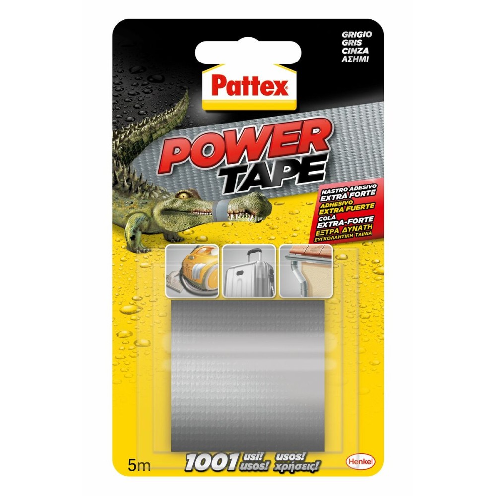 Ruban adhésif Pattex power tape Gris (5 m x 50 cm)