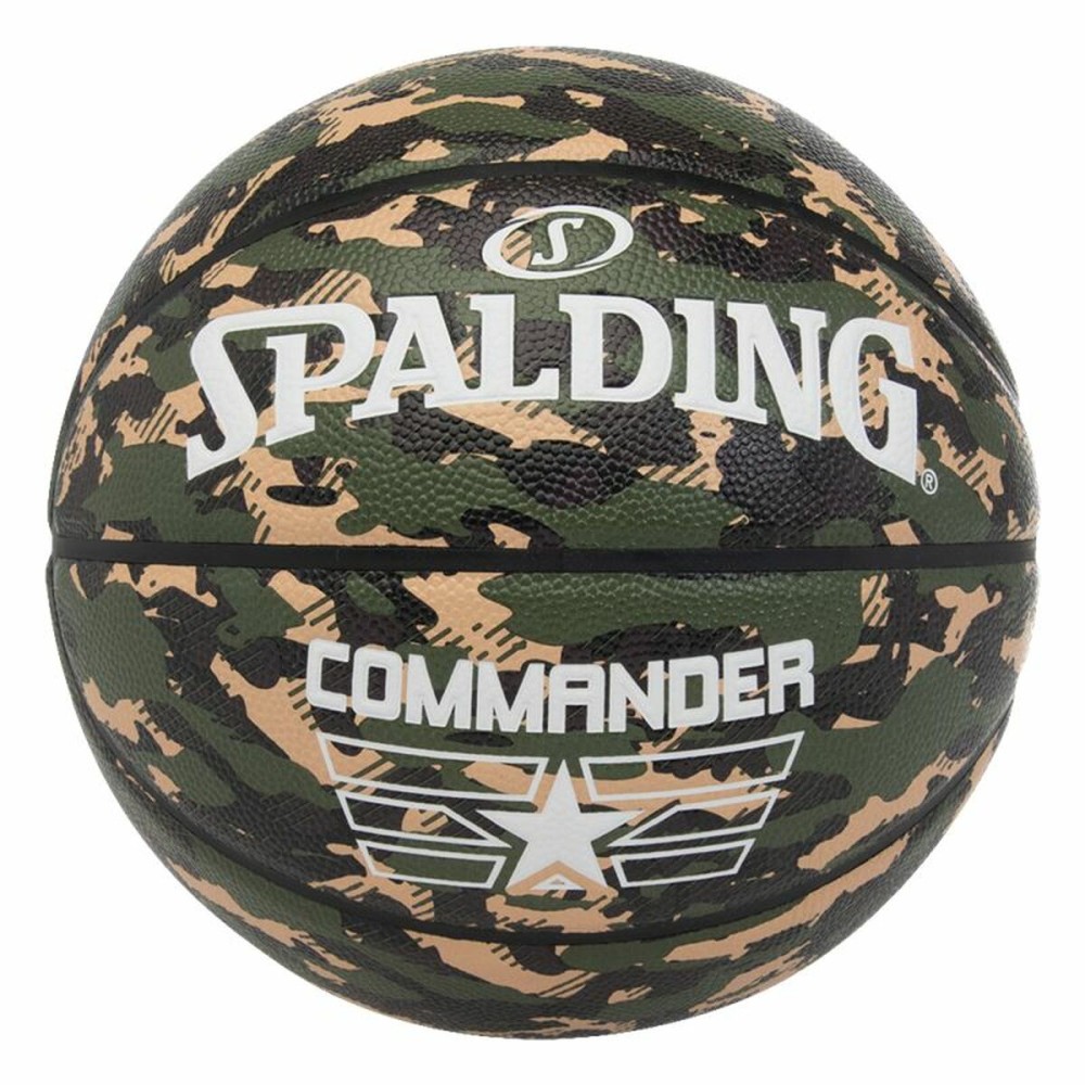 Basketball Ball Spalding Commander Camo Green Olive 7 Synthetic (Size 7)