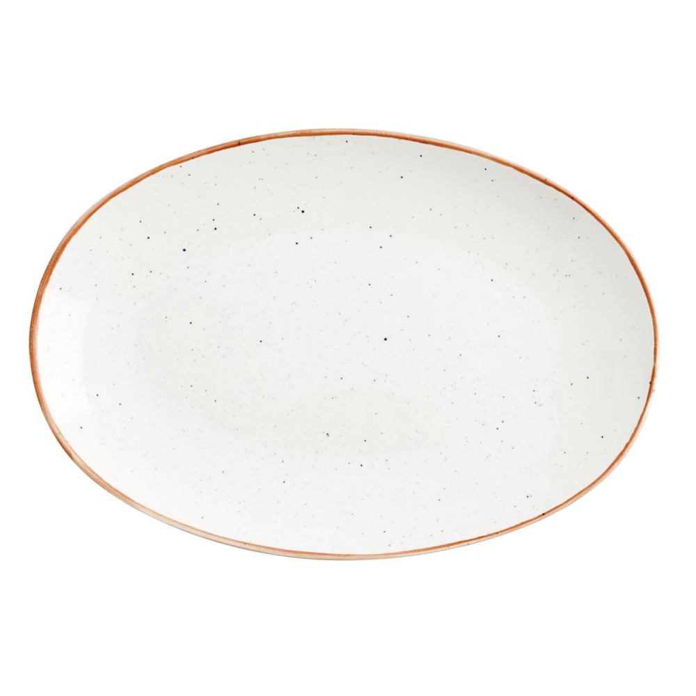 Kochschüssel Ariane Terra Oval aus Keramik Beige (Ø 26 cm) (12 Stück)