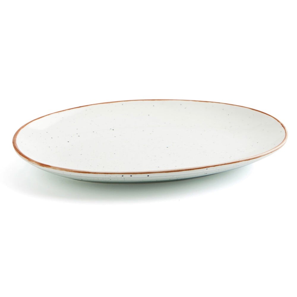 Plat à Gratin Ariane Terra Oblongue Céramique Beige (Ø 26 cm) (12 Unités)