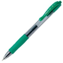 Stylo gel Pilot G-2 07 Vert 0,4 mm (12 Unités)