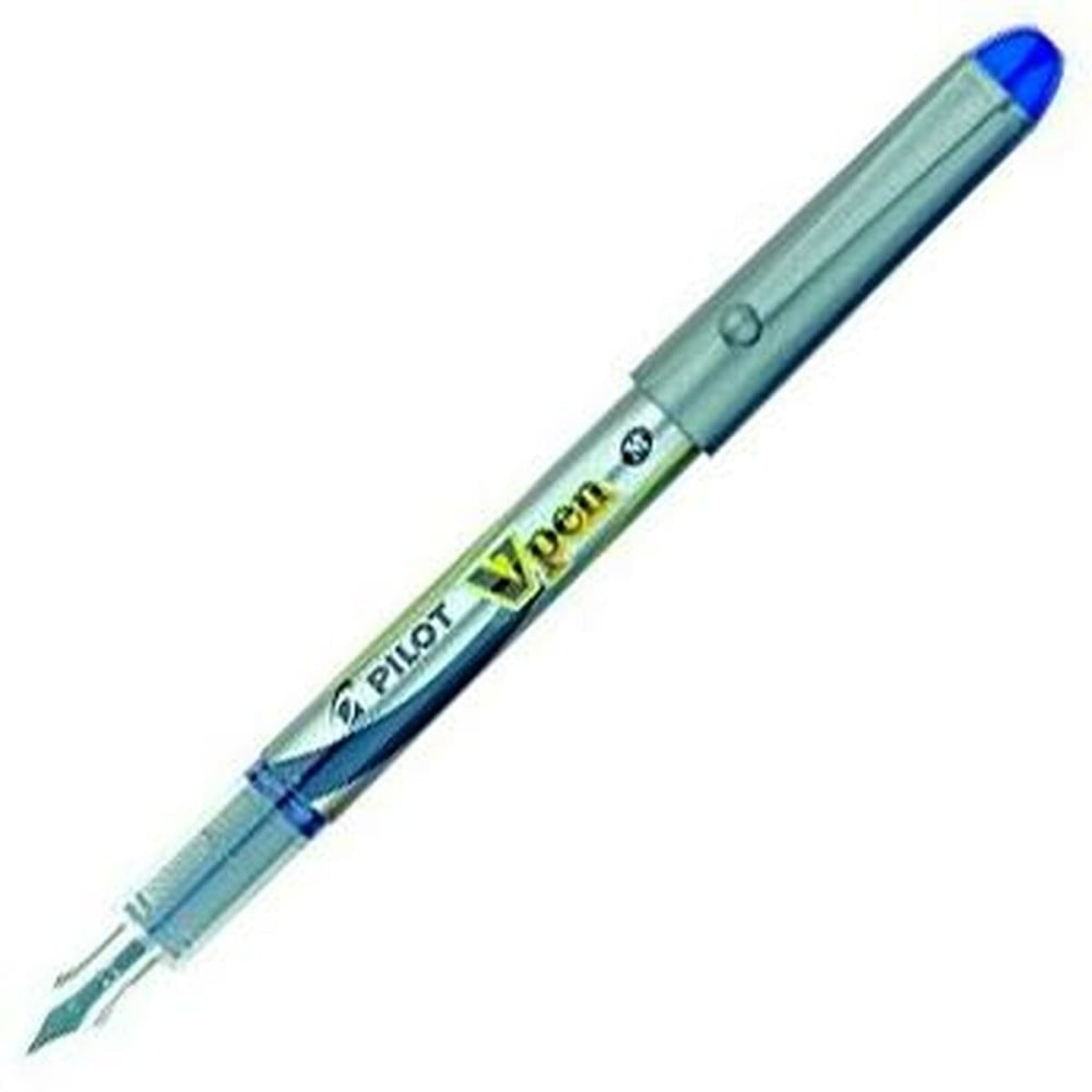 Flüssigtintenstift Pilot V Pen Kalligrafie-Feder Einwegartikel Blau 0,4 mm (12 Stück)