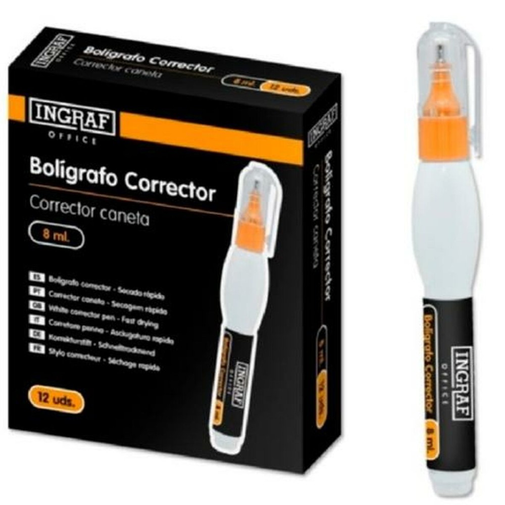 Crayon Correcteur Ingraf 8 ml (12 Unités)