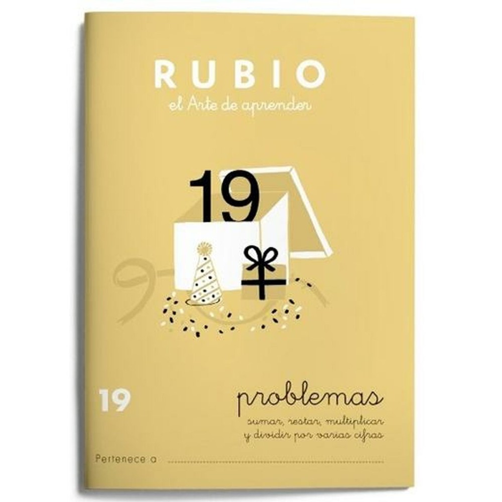 Cahier de maths Rubio Nº19 A5 Espagnol 20 Volets (10 Unités)