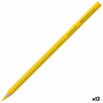 Crayons de couleur Faber-Castell Colour Grip Jaune (12 Unités)