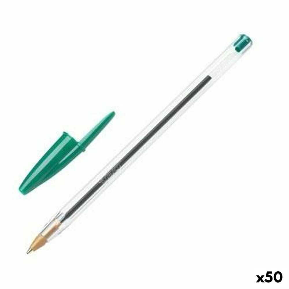 Stift Bic Cristal Original grün 0,32 mm (50 Stück)