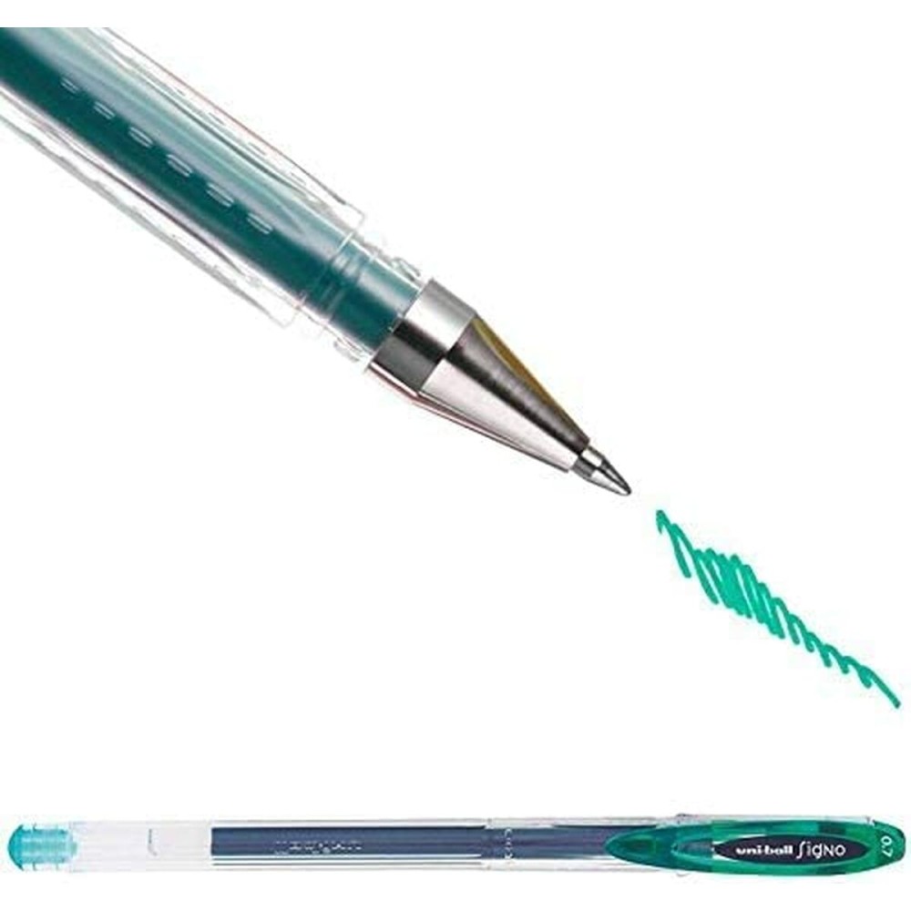 stylo à encre liquide Uni-Ball Rollerball Signo Basicos UM-120 Vert 0,5 mm (12 Pièces)