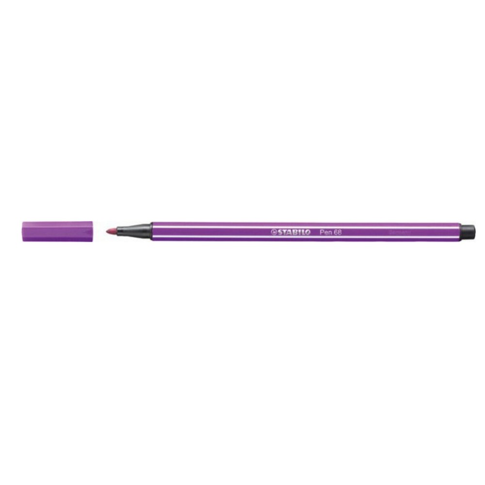 Felt-tip pens Stabilo Pen 68 Lilac (10 Pieces)