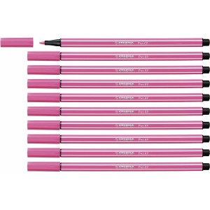 Feutres Stabilo Pen 68 Rose (10 Pièces)