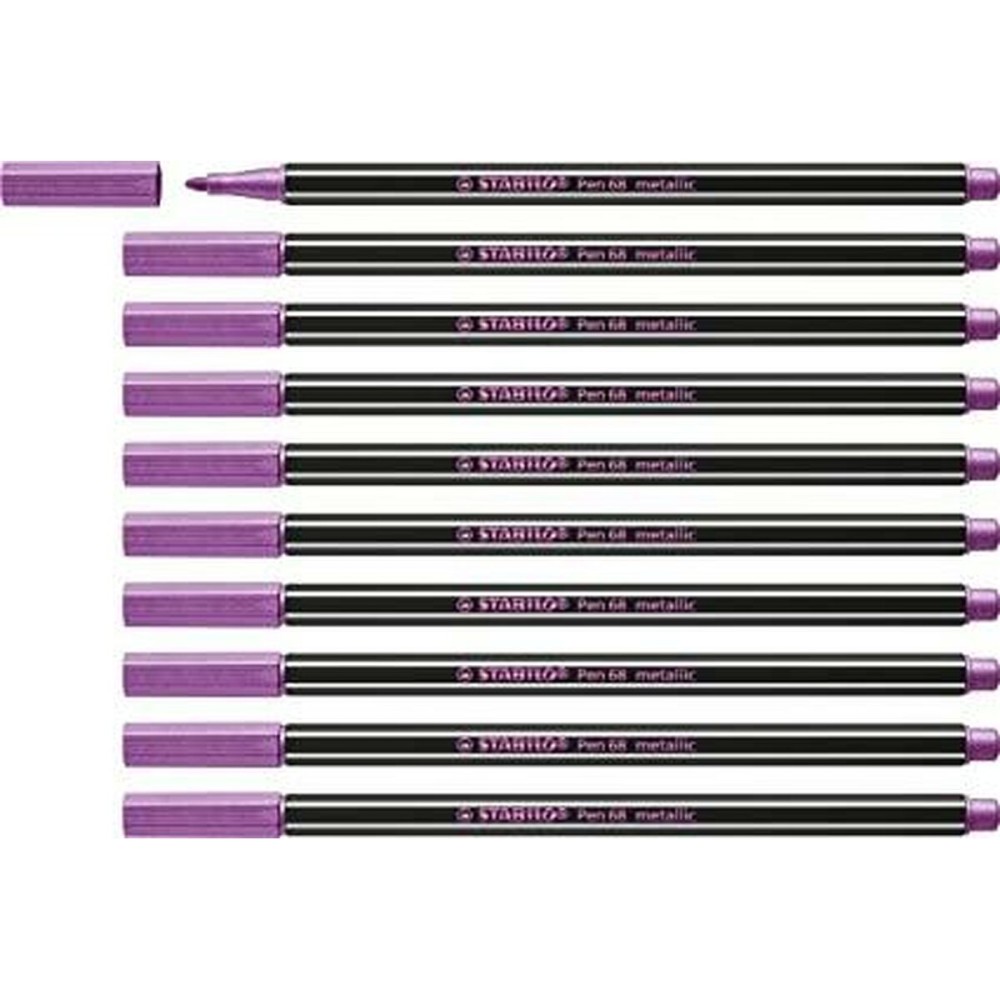 Filzstifte Stabilo Pen 68 metallic (10 Stücke)