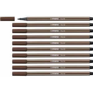 Feutres Stabilo Pen 68 Marron (10 Pièces)