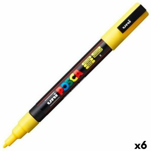 Marqueur POSCA PC-3M Jaune (6 Unités)