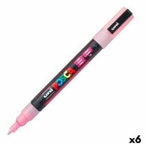 Marqueur POSCA PC-3ML Rose (6 Unités)