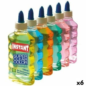 Gel-Kleber Playcolor Instant Bunt Durchsichtig 6 Stücke 180 ml