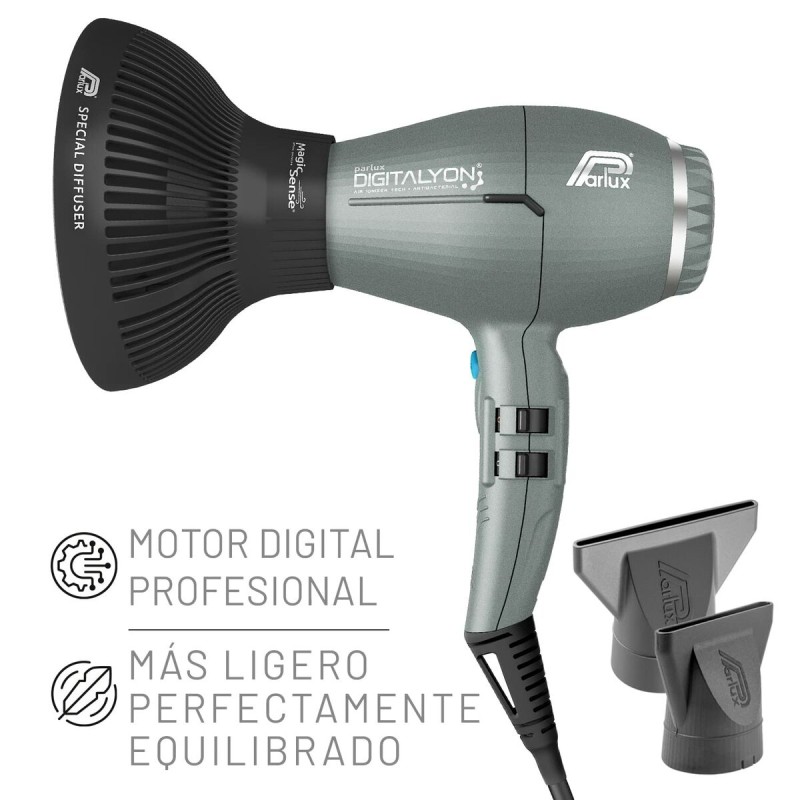 Hairdryer Parlux Digitalyon Grey 2400 W