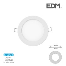 Built-in spotlight EDM 31601 Downlight A G 6 W 320 Lm (6400 K)