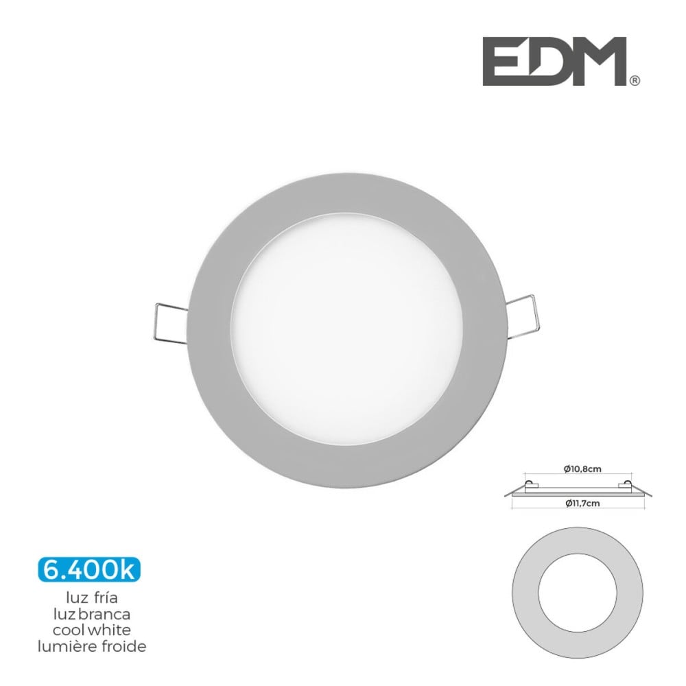 Built-in spotlight EDM 31603 Downlight A G 6 W 320 Lm (6400 K)