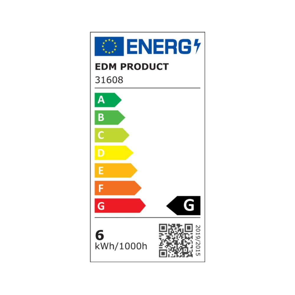 Built-in spotlight EDM 31608 Downlight A G 6 W 320 Lm (4000 K)