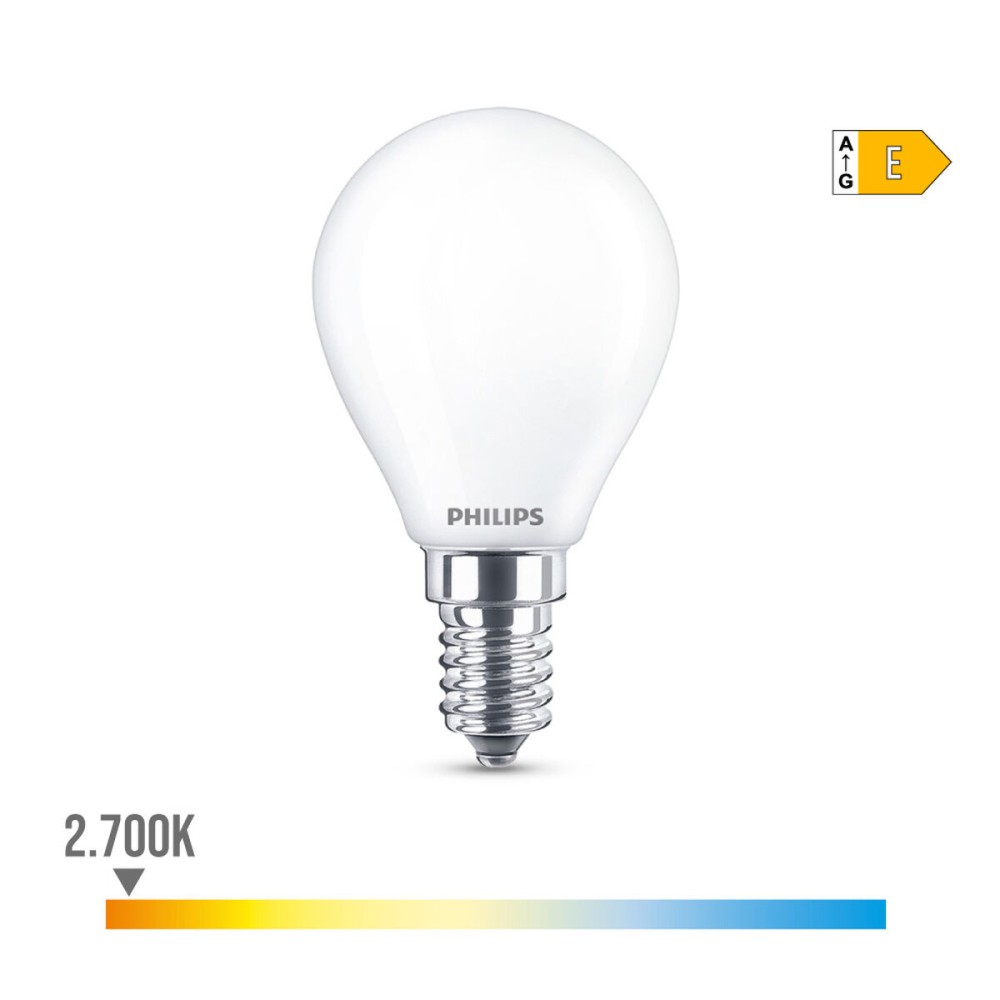 Lampe LED Philips E 6.5 W 6,5 W 60 W E14 806 lm Ø 4,5 x 8 cm (2700 K)