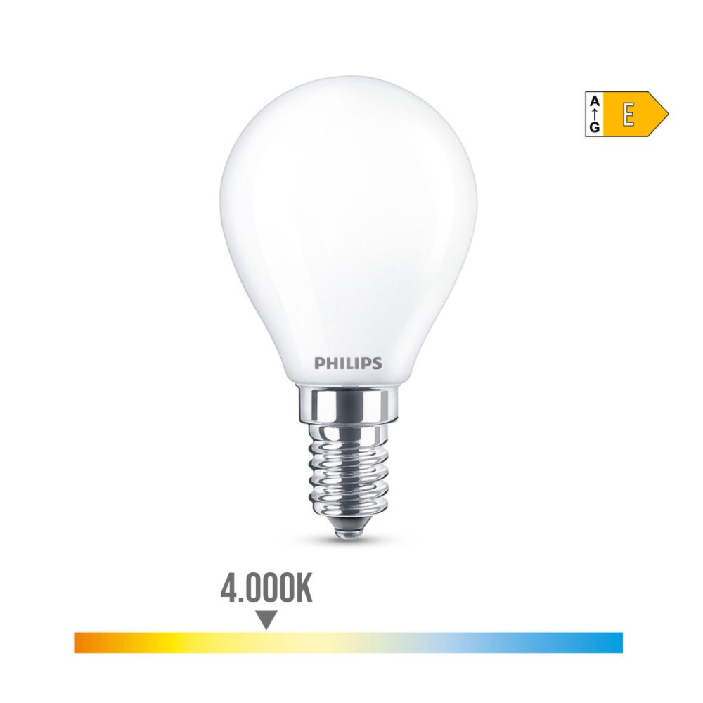 Lampe LED Philips E 6.5 W 6,5 W 60 W E14 806 lm Ø 4,5 x 8 cm (4000 K)