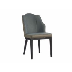 Fauteuil Coquillage Bleu Noir Gris Acier 48 x 88 x 60 cm (2 Unités)