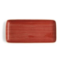 Plat à Gratin Ariane Terra Rectangulaire Céramique Rouge (36 x 16,5 cm) (6 Unités)