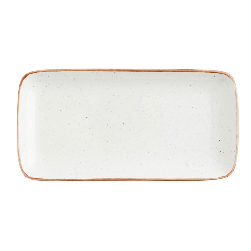 Serving Platter Ariane Terra Rectangular Ceramic Beige (28 x 14 cm) (6 Units)