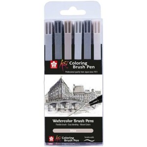 Marker-Set Talens Sakura Koi Coloring Brush Bunt