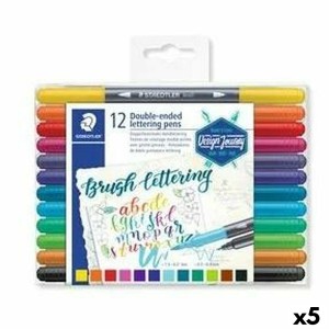 Ensemble de Marqueurs Staedtler Lettering Double pointe (5 Unités)