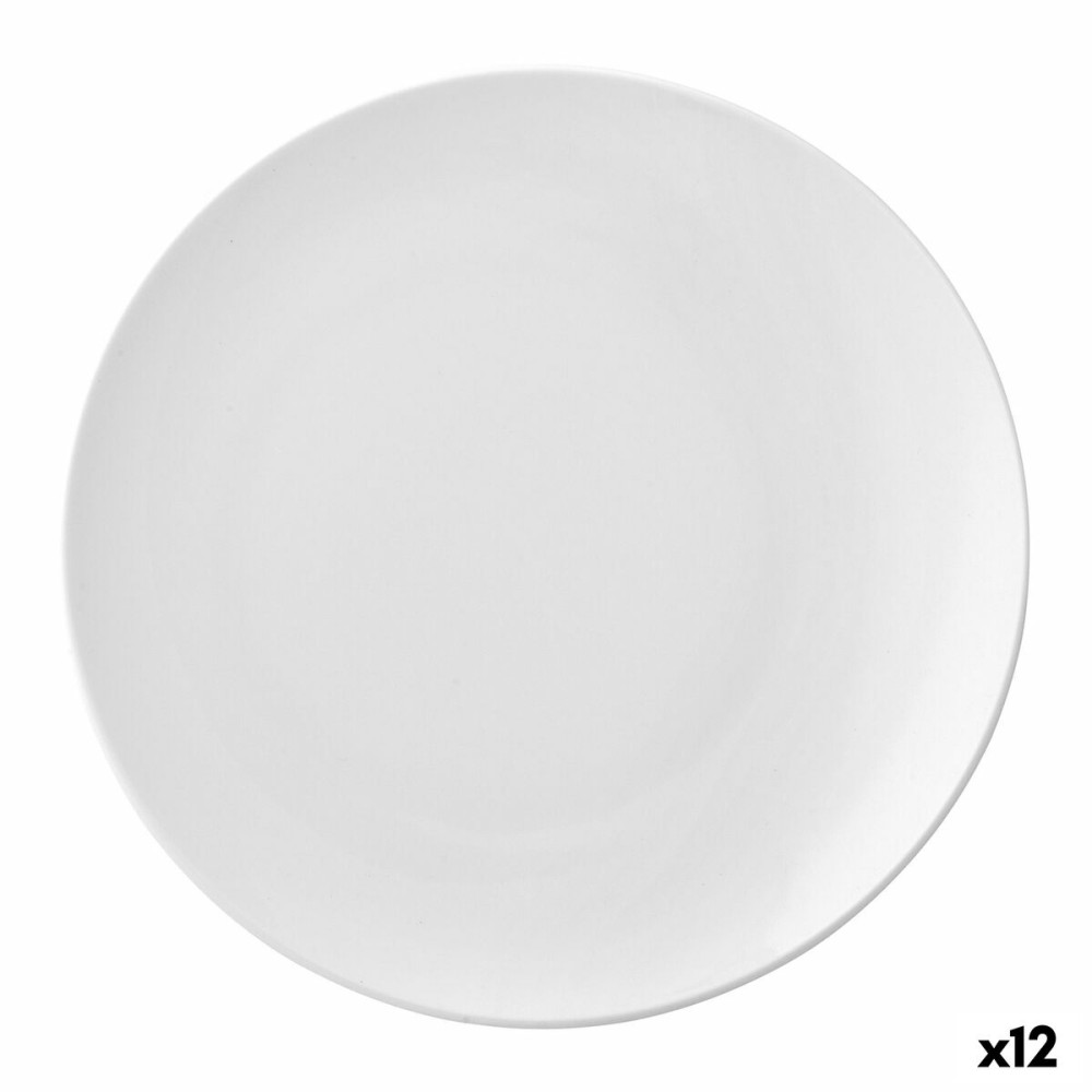 Flat plate Ariane Vital Coupe Ceramic White (Ø 18 cm) (12 Units)