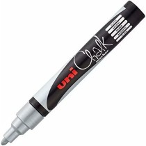 Liquid chalk marker Uni-Ball PWE-5M Silver (6 Pieces)