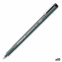 Felt-tip pens Staedtler Pigment Line Black (10 Units)