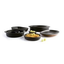 Casserole Quid Barro Lux Noir Céramique Ø 22 cm (12 Unités)