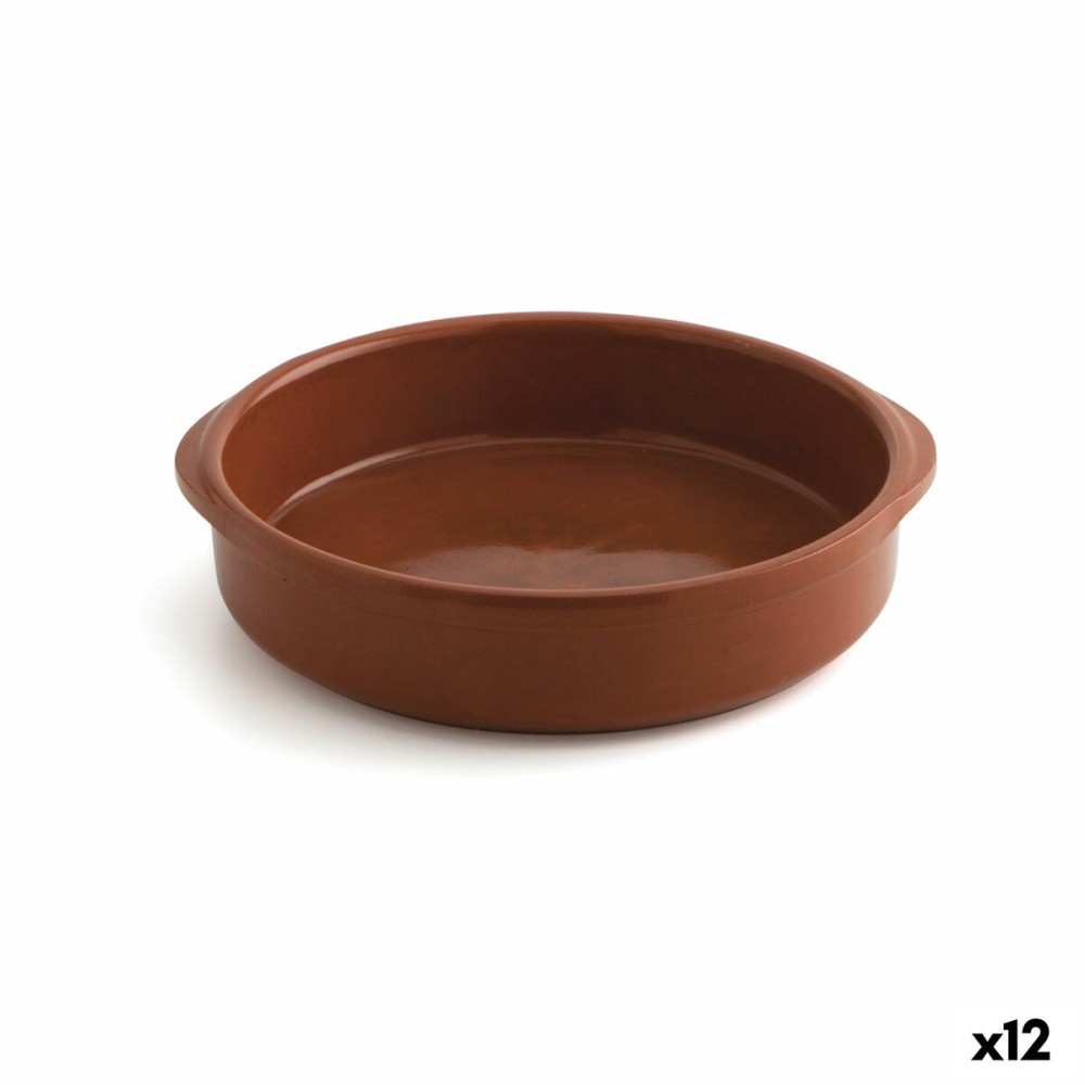 Saucepan Raimundo Barro Profesional Brown Ceramic Ø 22 cm (12 Units)