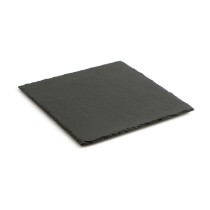 Slate Effect Ceramic Tray Quid Gastro Fun Black (30 x 30 cm) (12 Units)