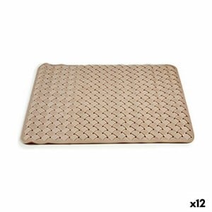 Badematte Berilo AR1910106 Beige PVC Flechten 0,03 x 50 x 50 cm (12 Stück)