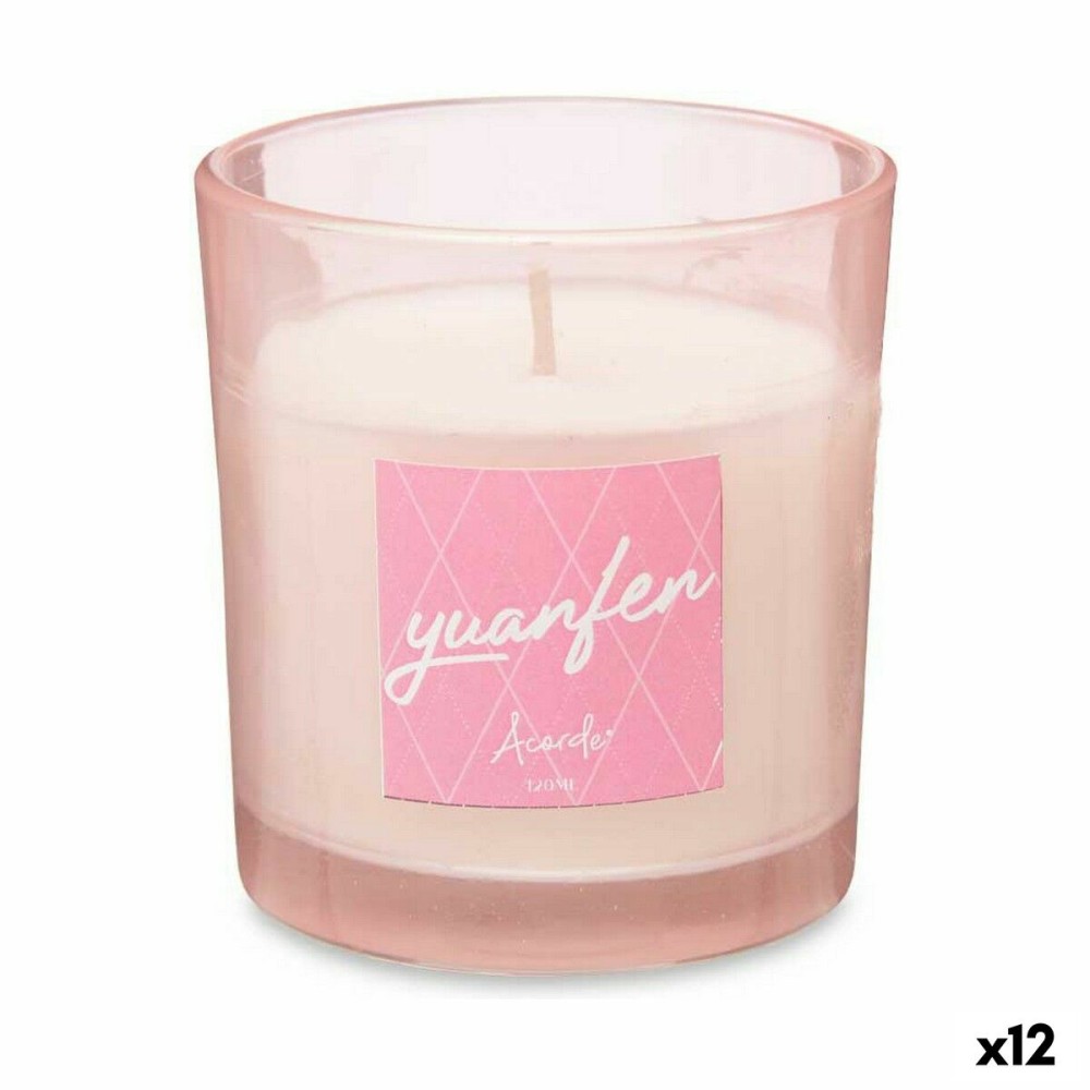 Scented Candle Acorde 86482 Peony 120 g (12 Units)