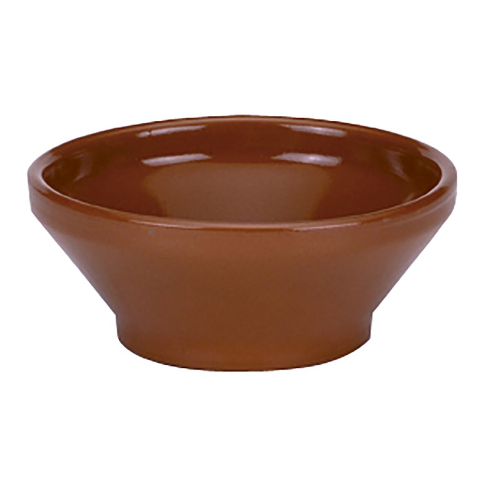 Bol Raimundo Soupe Faïence Céramique Marron (16 cm) (24 Unités)