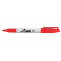 Marqueur permanent Sharpie Fine Point Rouge (12 Unités)