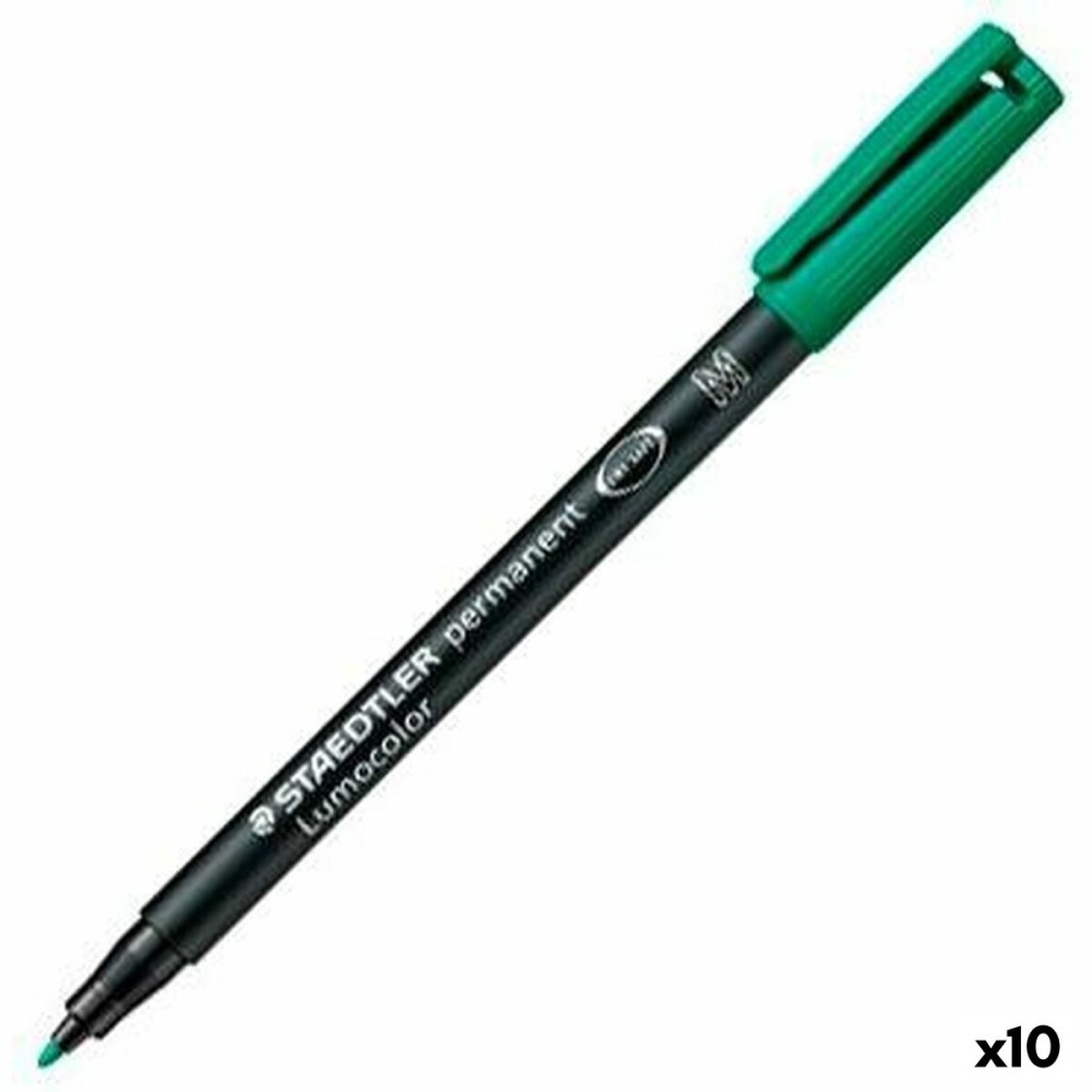 Permanent marker Staedtler Lumocolor 313-5 M Green (10 Units)