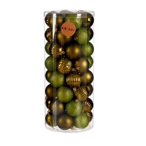 Lot de boules de Noël Vert Plastique (4 Unités)