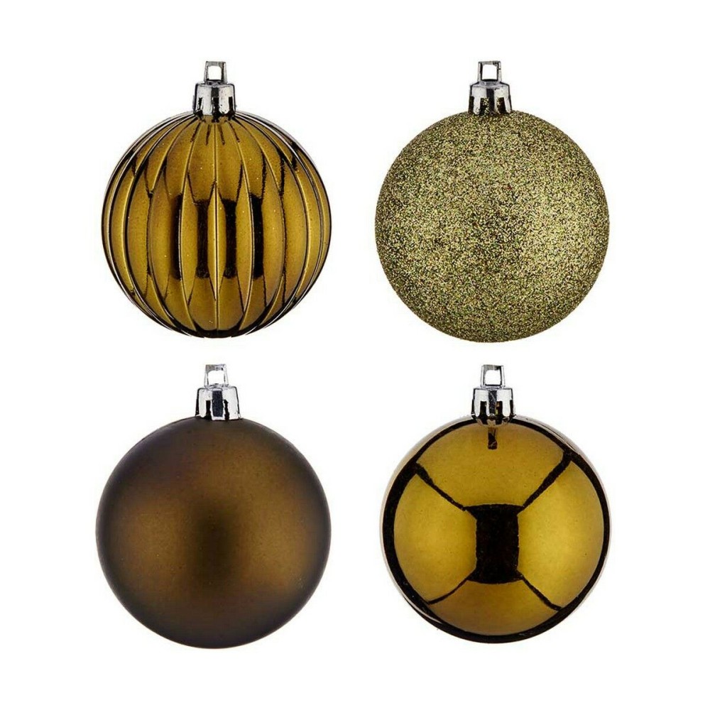 Lot de boules de Noël Vert Plastique (4 Unités)